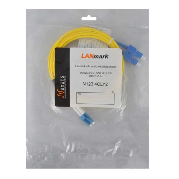 پچ کورد فیبر نوری 2 متری نگزنس SC-LC سینگل مود