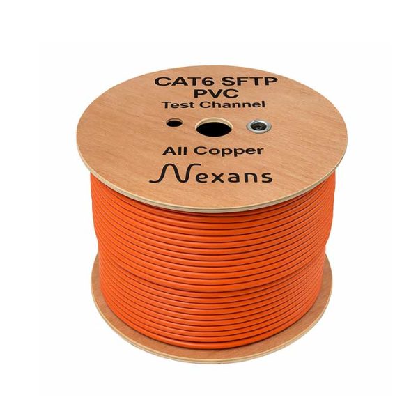 کابل شبکه Cat6 نگزنس SFTP تست چنل تمام مس PVC