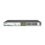 سوئیچ 24 پورت لایه 2 گیگابیتی PoE+ دی-لینک مدل DGS-F1026P-E