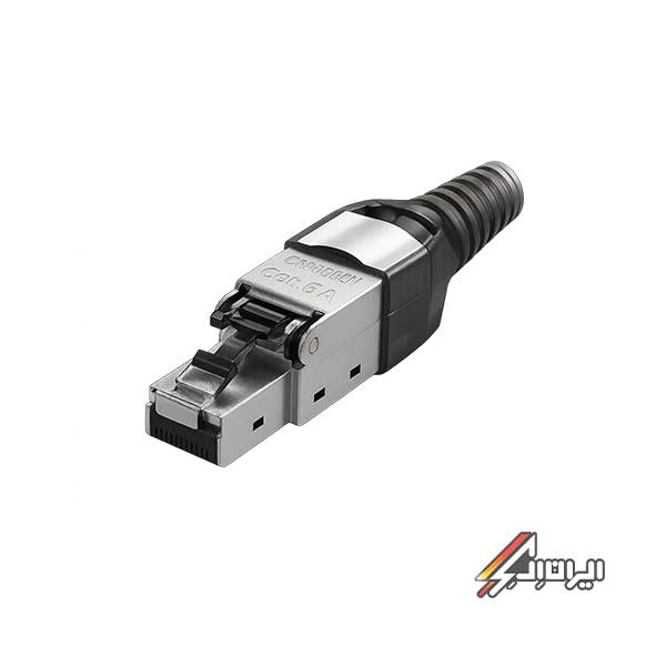 سوکت شبکه شیلددار Cat6A کروبن مدل CRBPLT09C6ASS
