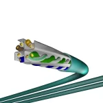 کابل شبکه Cat6A کروبن S/FTP تست پرمننت تمام مس روکش LSZH - تصویر 2