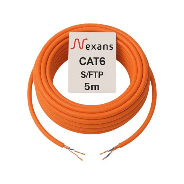 کابل شبکه Cat6 نگزنس SFTP تمام مس 5 متری