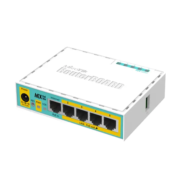 روتر شبکه میکروتیک مدل RB750UPr2 (hEX PoE lite)