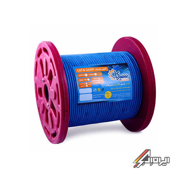 کابل CAT6 SFTP کابل شیراز، کم‌نویز با تست پرمننت و روکش LSZH.