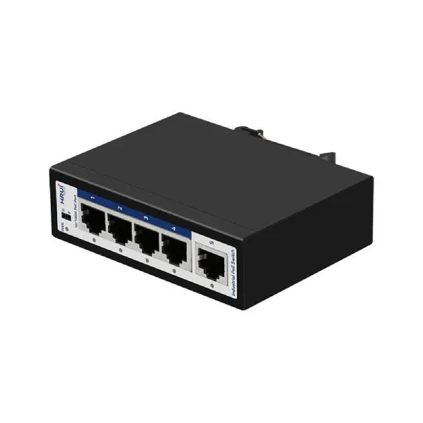 سوییچ شبکه صنعتی اترنت 4 پورت POE اچ آر یو آی مدل HR500-AF-41