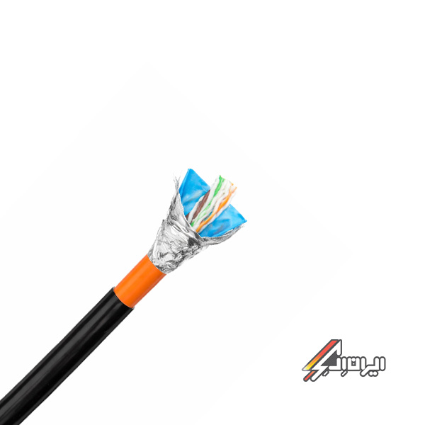 کابل شبکه Cat6 نگزنس SFTP، پایدار و کم‌نویز با دابل ژاکت.