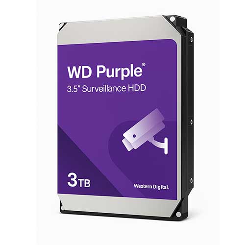 هارد 3TB اینترنال وسترن دیجیتال مدل WD PURPLE 3TB HDD