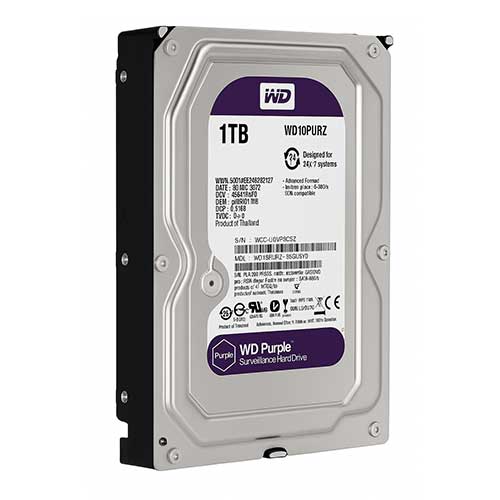 هارد اینترنال وسترن دیجیتال مدل Purple WD10PURZ ظرفیت 1 ترابایت