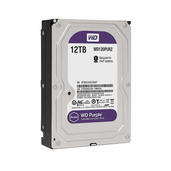 هارد اینترنال وسترن دیجیتال مدل Purple WD120PURZ ظرفیت 12 ترابایت