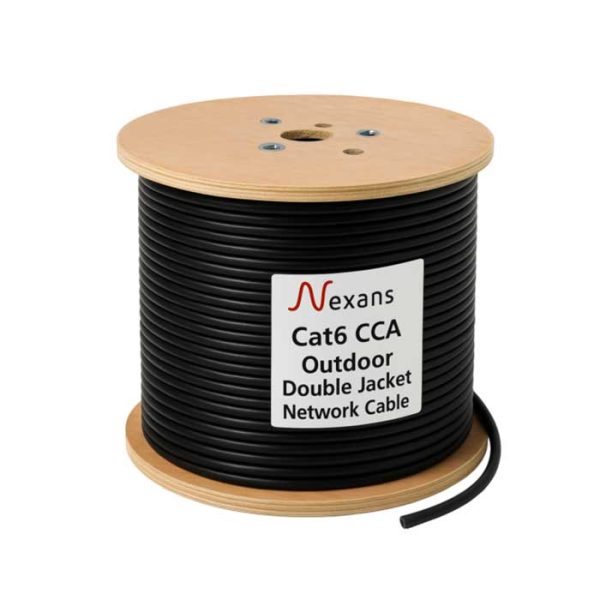 کابل شبکه cat6 نگزنس CCA اوت دور دابل ژکت