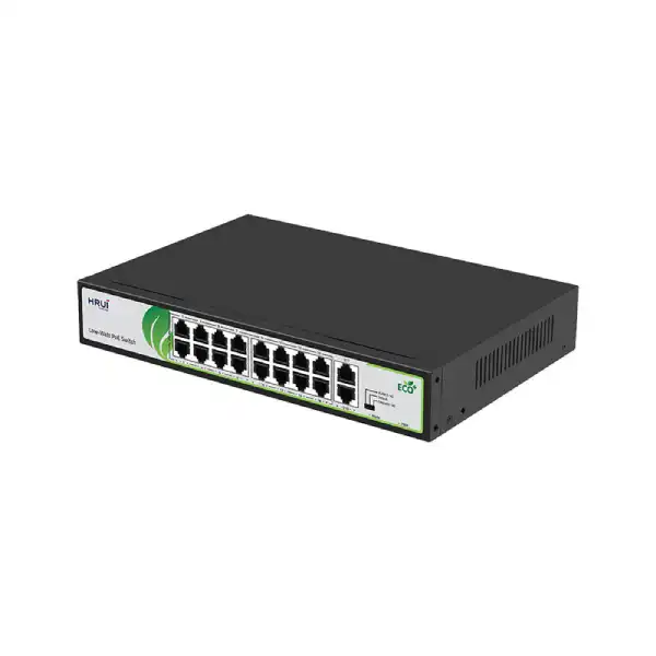 سوییچ شبکه 16 پورت POE اچ آر یو آی مدل HR902-AF-162G-200