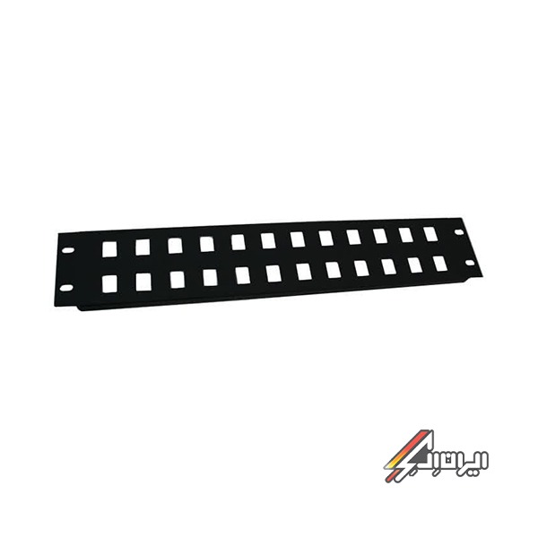 پچ پنل 2 یونیت 24 پورت UNLOADED کبیر صنعت مدل KS24PB